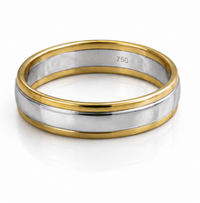 5mm Two-Colour 18ct Gold Wedding Band
