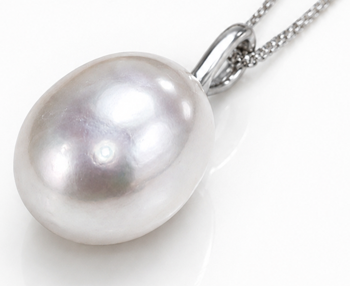Baroque Freshwater Pearl Pendant Charm – Sterling Silver