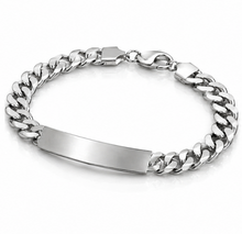 Men’s Heavyweight Silver Curb Bracelet