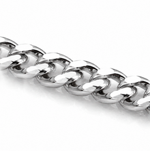 18ct White Gold Diamond-Cut Curb Chain  20” | Solid 6.4g Premium Necklace