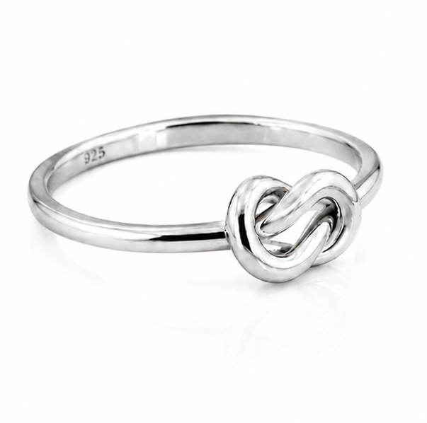 Sterling Silver Love Knot Ring