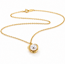 9ct Yellow Gold Freshwater Pearl Pendant Necklace – 45cm