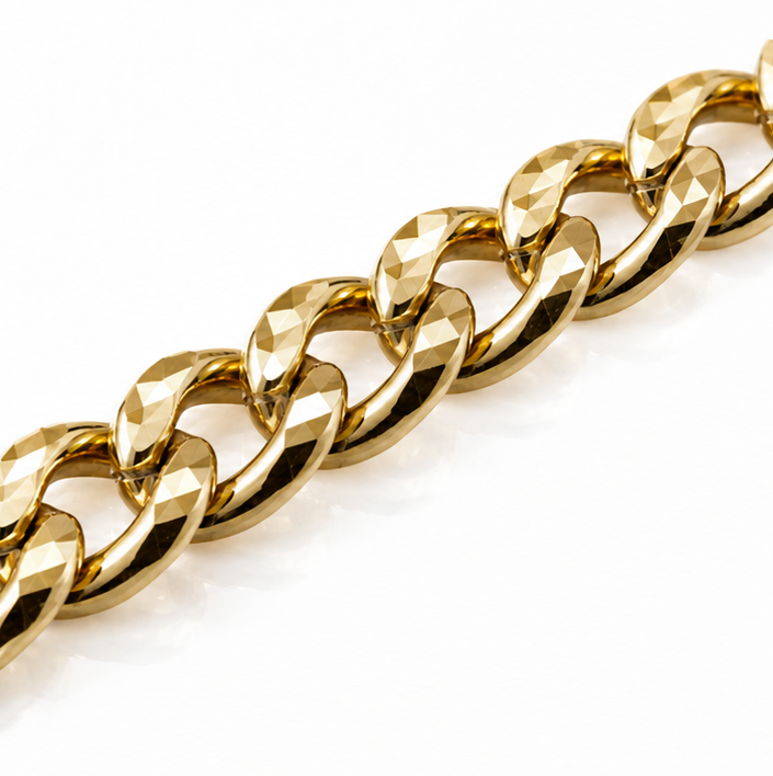 18ct Gold Pendant Curb Chain – 18” 3.1g (Italian gold)