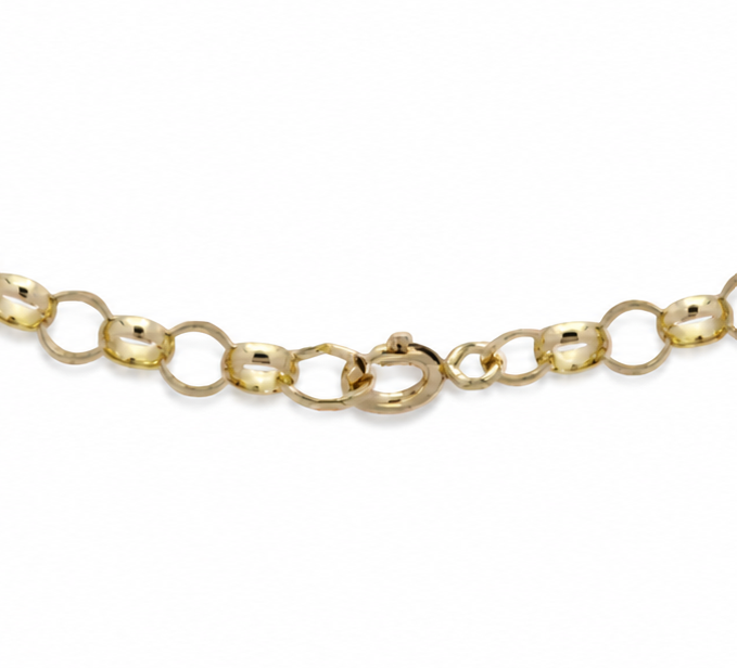 9ct Yellow Gold 5mm Round Belcher Chain
