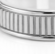Sterling Silver Ridged Spinner Ring