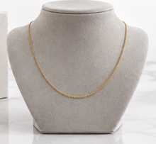 9ct Yellow Gold 1mm Curb Chain Necklace