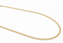 9ct Yellow Gold 1mm Curb Chain Necklace