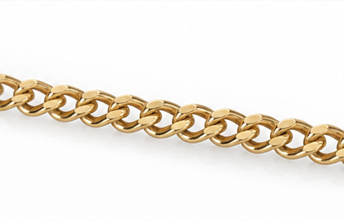 9ct Yellow Gold 1mm Curb Chain Necklace