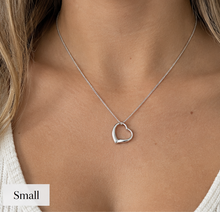 Sterling Silver Slip-On Heart Pendant Necklace