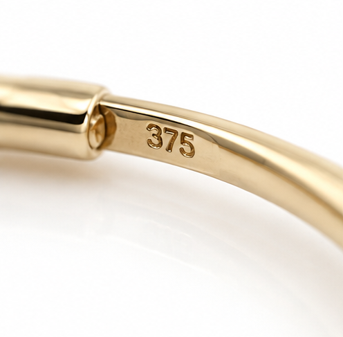 9ct Yellow Gold 12mm Hoop Earrings