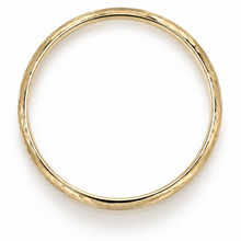 9ct Yellow Gold 4.15mm Hammered Court Bangle