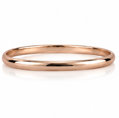 9ct Rose Gold 4.15mm Court Bangle