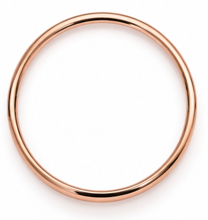 9ct Rose Gold 4.15mm Court Bangle