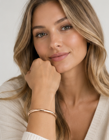 9ct Rose Gold 4.15mm Court Bangle