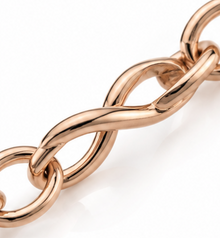 9ct Rose Gold Juliette Link Bracelet 19cm