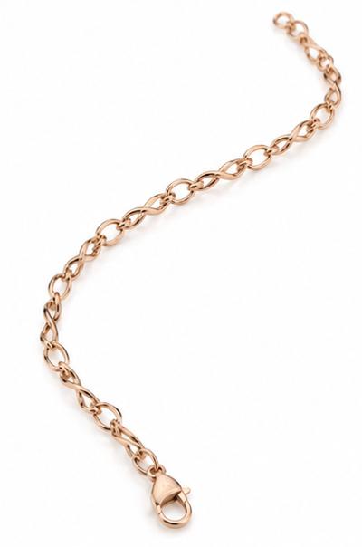 9ct Rose Gold Juliette Link Bracelet 19cm