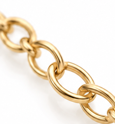 9ct Yellow Gold Engravable ID Bracelet 19cm