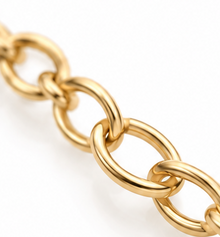 9ct Yellow Gold Engravable ID Bracelet 19cm