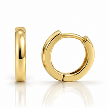 9ct Yellow Gold Huggie Hoop Earrings
