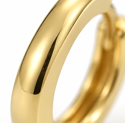 9ct Yellow Gold Huggie Hoop Earrings