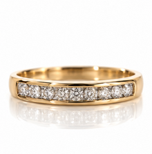 9ct Yellow Gold 0.25ct Diamond Half Eternity Ring