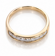 9ct Yellow Gold 0.25ct Diamond Half Eternity Ring
