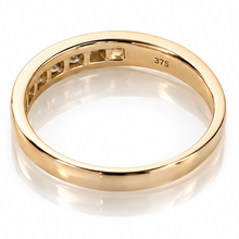 9ct Yellow Gold 0.25ct Diamond Half Eternity Ring