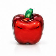 Sterling Silver Red Enamel Apple Bead Charm