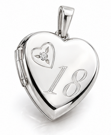 Heart Locket Front View Angled