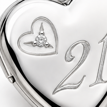 Heart Locket Diamond Macro View