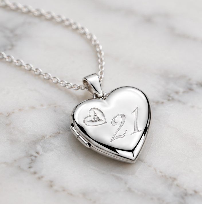 Heart Locket Marble View