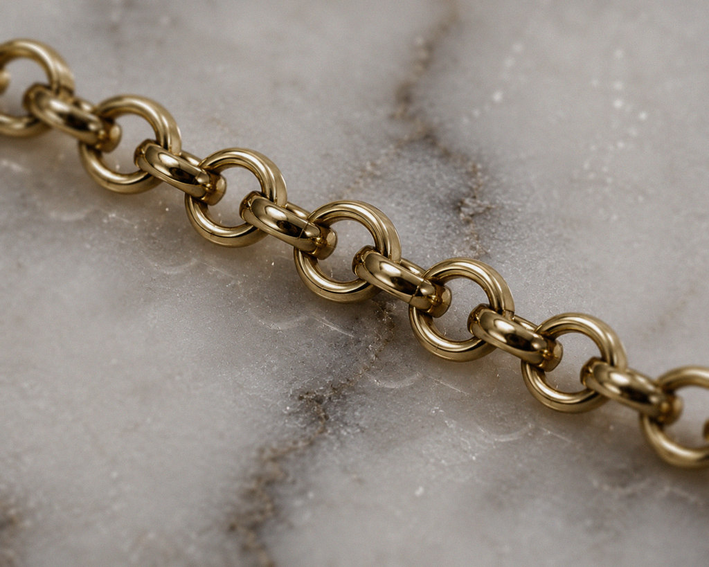 9ct Yellow Gold Round Belcher Chain 2.25mm - Multiple lengths available
