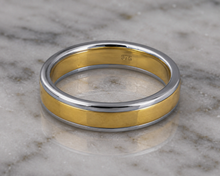 5mm Two-Colour Gold Wedding Band – 9ct / 18ct
