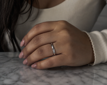 Platinum 950 Court Wedding Band – 3mm