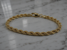 9ct Yellow Gold 6mm Rope Bracelet – Hollow Design