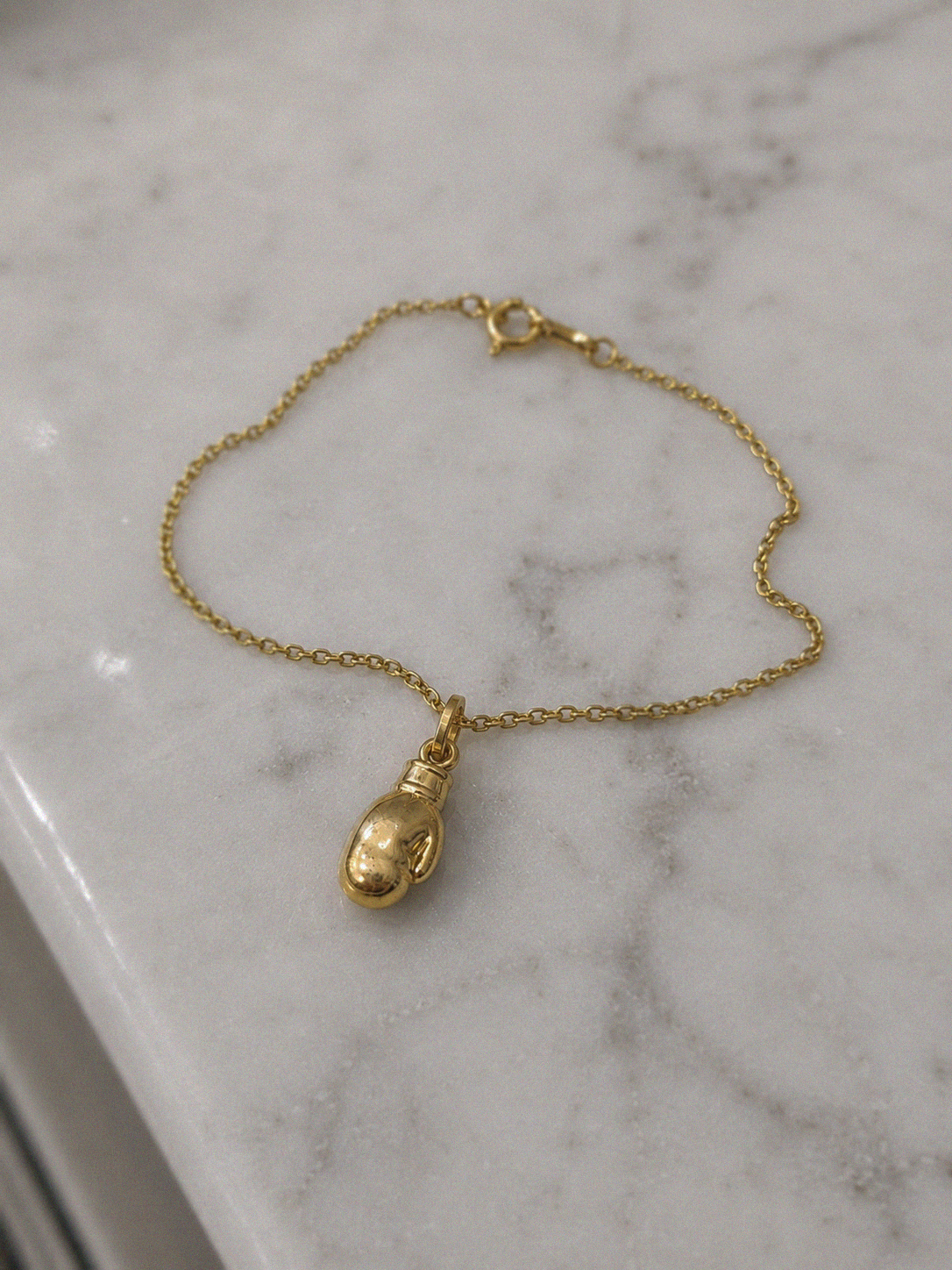 9ct Yellow Gold Boxing Glove Charm Pendant