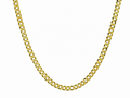 Men’s Gold Plated Cuban Chain Necklace – 4mm | Sterling Silver