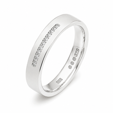 White Gold 0.17ct Natural Diamond Wedding Ring - 6mm