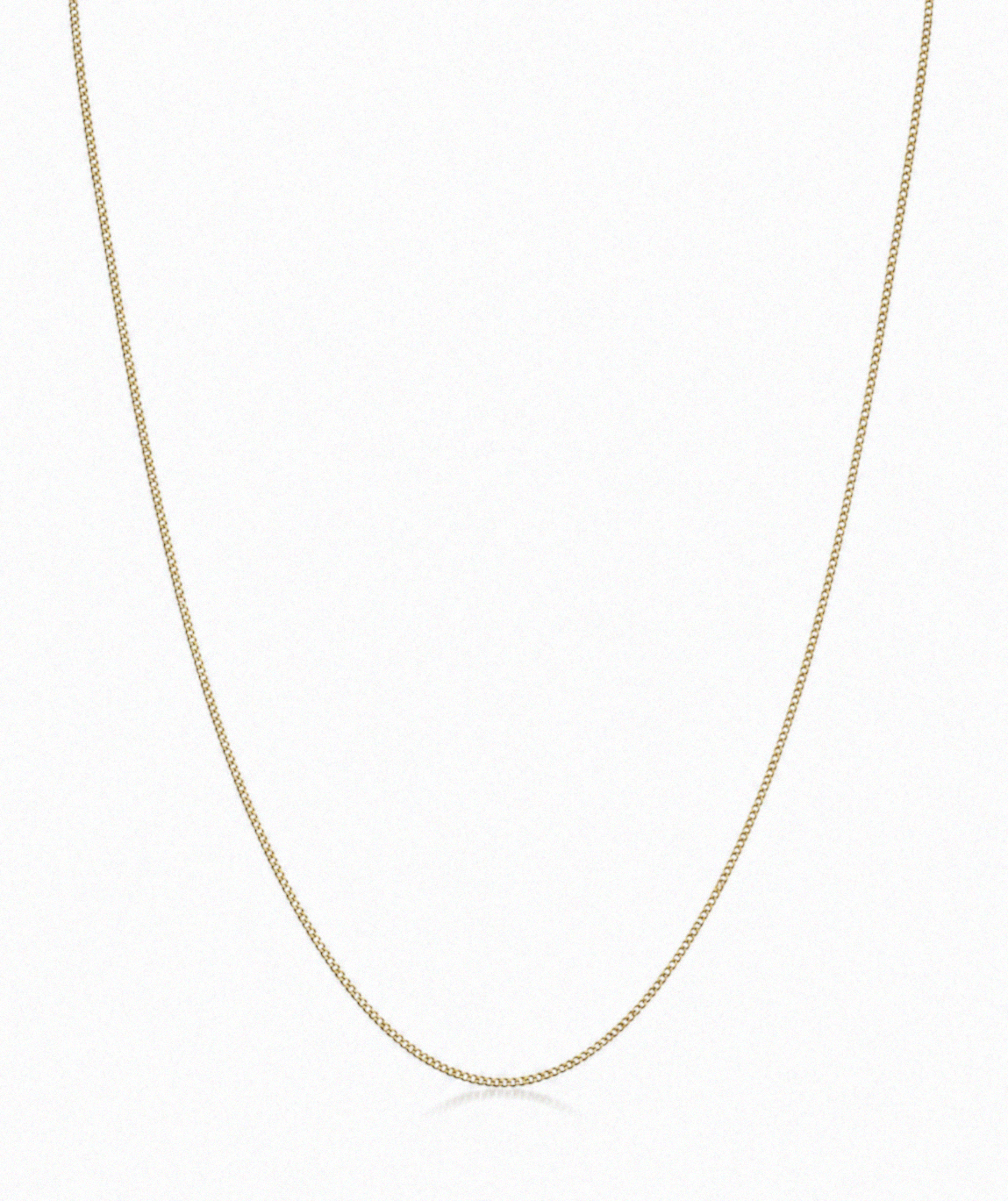 Gold Plated Diamond Cut Curb Chain with Extender