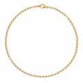9ct Yellow Gold Round Belcher Chain Anklet 10 Inch