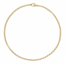 9ct Yellow Gold Round Belcher Chain Anklet 10 Inch