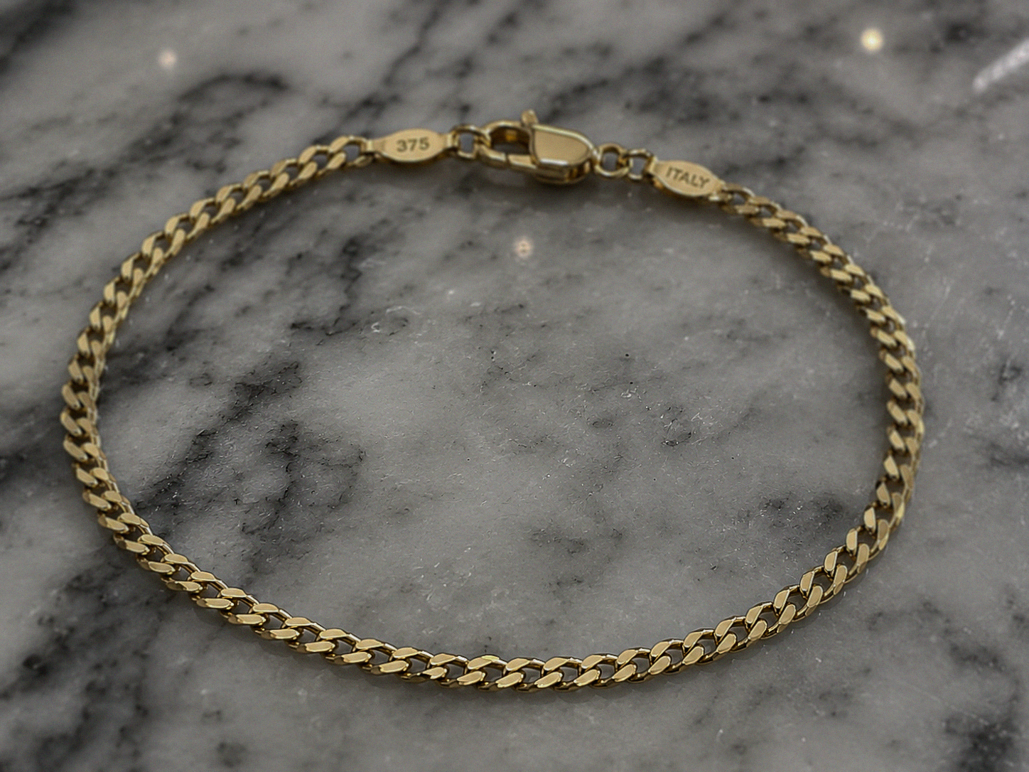 9ct Yellow Gold Children’s Curb Bracelet –3g  5” | Italian Gold