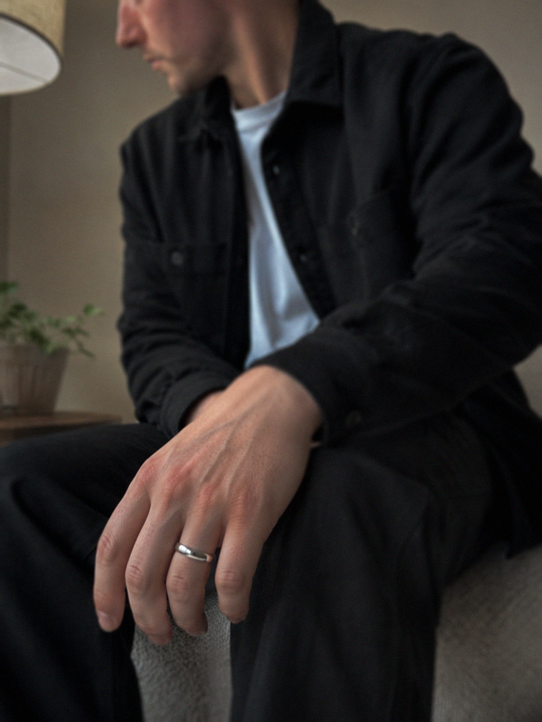Sterling Silver 5mm Court Ring