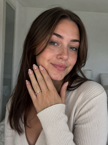 9ct Yellow Gold Diamond Double Twist Engagement Ring