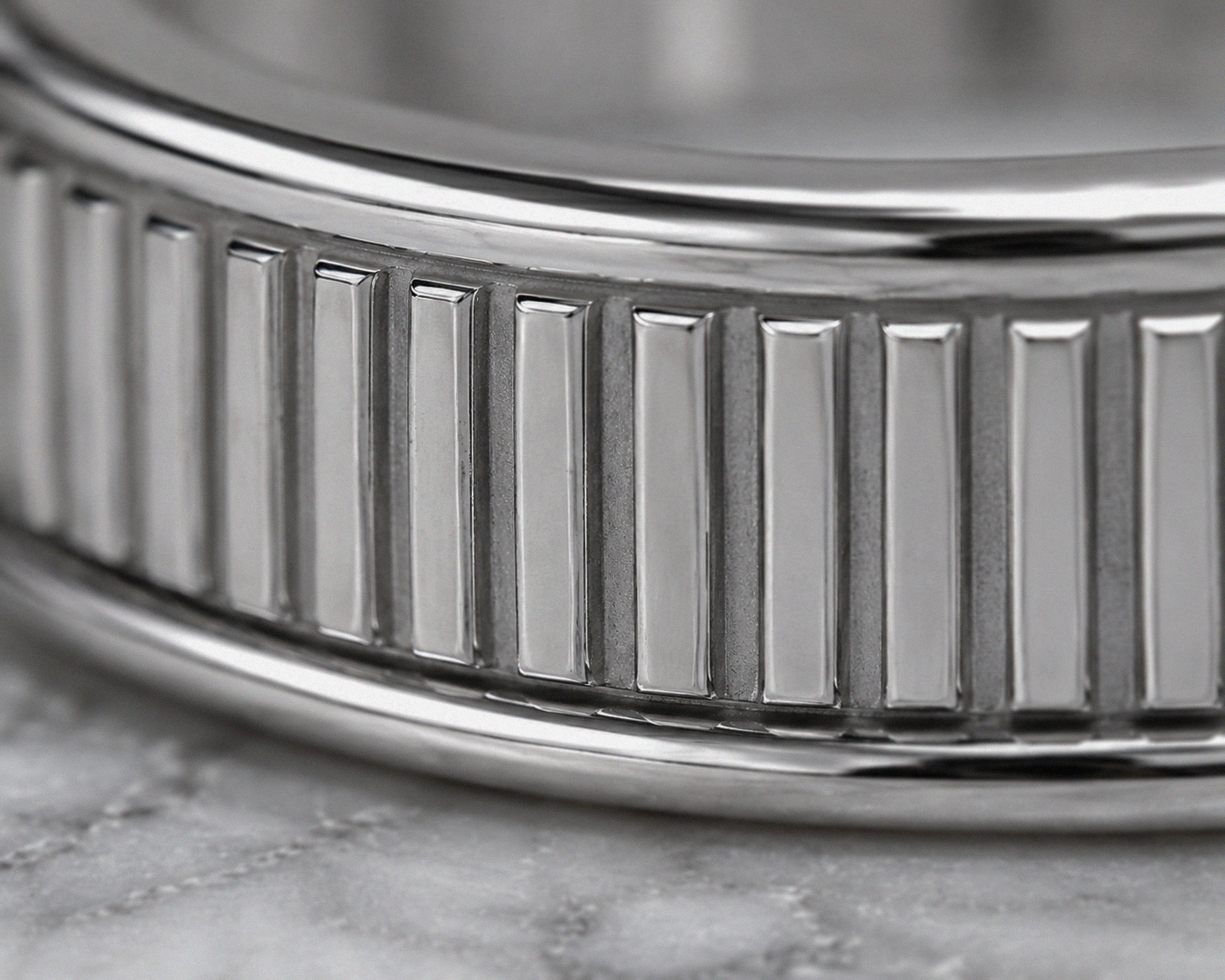 Sterling Silver Ridged Spinner Ring