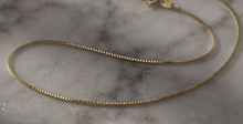 9ct Yellow Gold Venetian Box Chain Necklace (41-46cm)