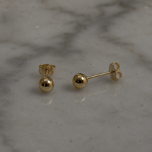 9ct Gold Ball Stud Earrings 375 Hallmarked Classic Minimalist Luxury