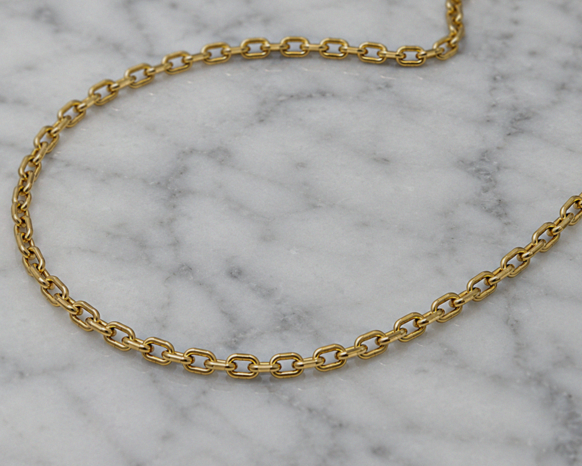 Fred Bennett Stainless Steel Cable Chain Necklace 50–55cm