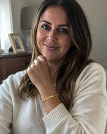 9ct Yellow Gold Mum Curb Link Bracelet