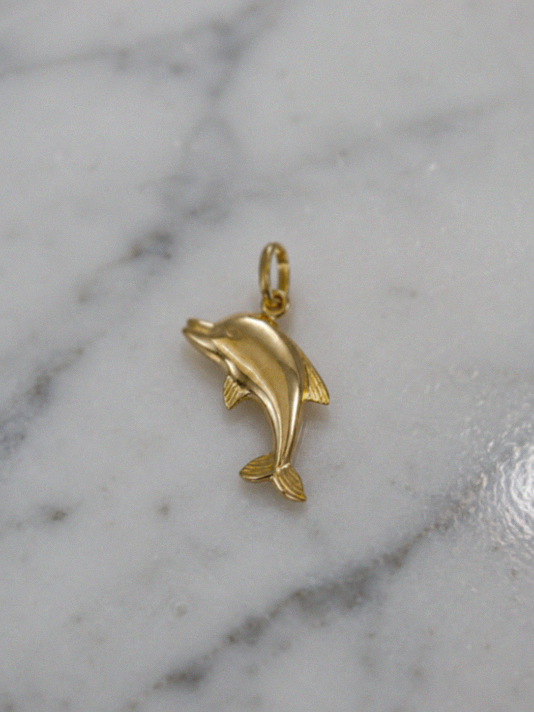 9ct Yellow Gold Dolphin Charm